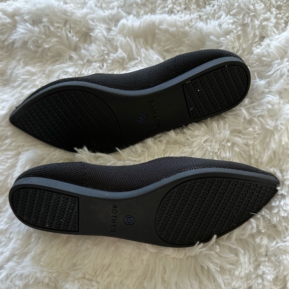 Rothys The Point Black Solid Pointed Flats - Picture 7 of 7